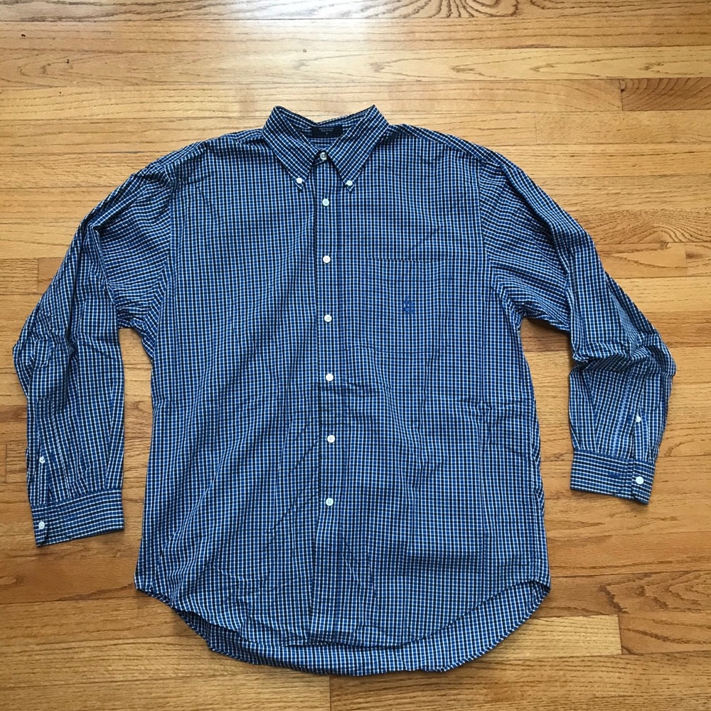 Nautica Gingham Plaid Button Down Shirt